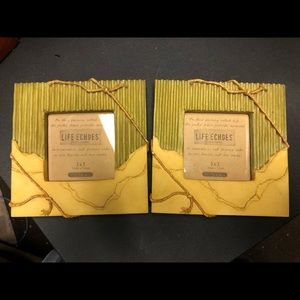 Life Echos Picture Frame set of 2  (3x3” photos)